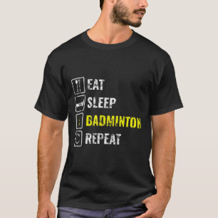 バドミントン選手 バドミントン ラケット シャトル バーディー S Tシャツ