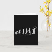 バドミントン選手 バーディー シャトル スマッシュ カード (黄色い花)