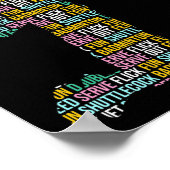 バドミントン選手 ポスター (角)