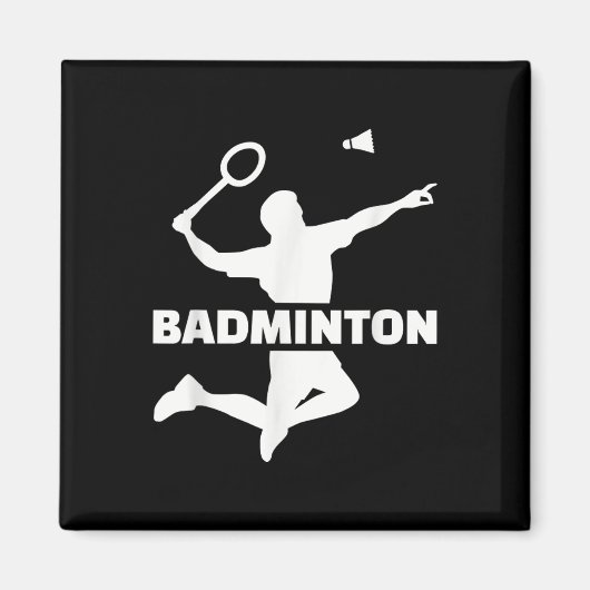 バドミントン選手 マグネット (正面)
