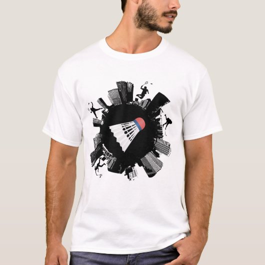 バドミントン都市 Tシャツ (正面)