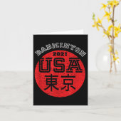 バドミントン2021 USA カード (黄色い花)