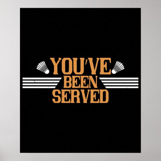 バドミントン – お召し上がりになった ポスター (正面)