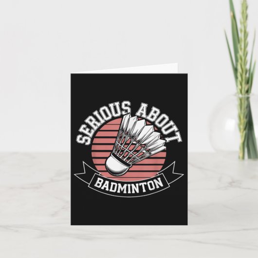バドミントン くだらない でも真剣に カード (正面)