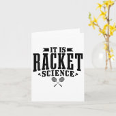 バドミントン それはラケット サイエンス メンズ レディース おもしろ カード (黄色い花)