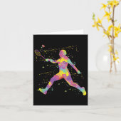 バドミントン カード (黄色い花)