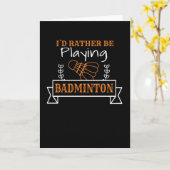 バドミントン カード (黄色い花)