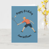 バドミントン カード (黄色い花)