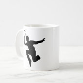 バドミントン コーヒーマグカップ (正面左)