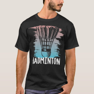バドミントン・シャおもしろいトルコックのスポーツラケットのギフト Tシャツ
