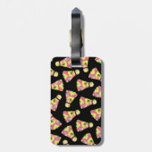 バドミントン・シャトルコックカラフルアートパターンギフト ラゲッジタグ (裏面縦)