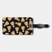 バドミントン・シャトルコックカラフルアートパターンギフト ラゲッジタグ (裏面横)