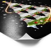 バドミントン・シャトルコック・クリスマスツリー・バドミントン値リスト フォトプリント            (角)