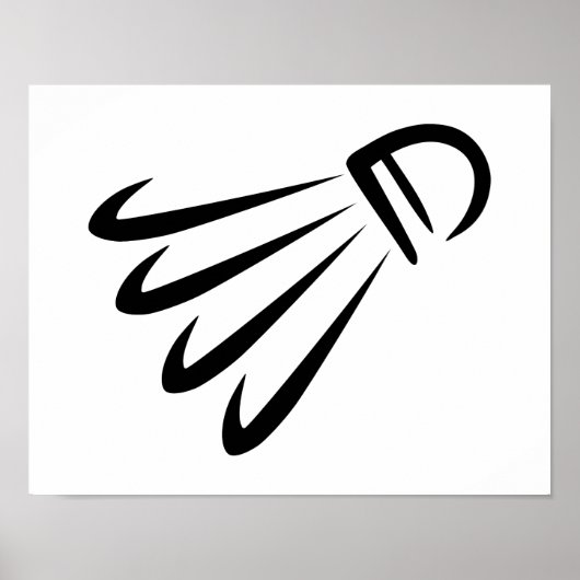 バドミントン・シャトルコック ポスター (正面)