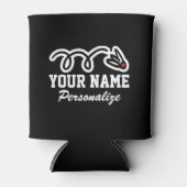 バドミントン・シャトルコックdinkショットカスタムスポーツ 缶クーラー (正面)