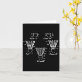 バドミントン シャトル 特許 設計図 カード (黄色い花)