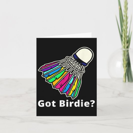 バドミントン シャトル - Got Birdie_ ノベルティ カード (正面)