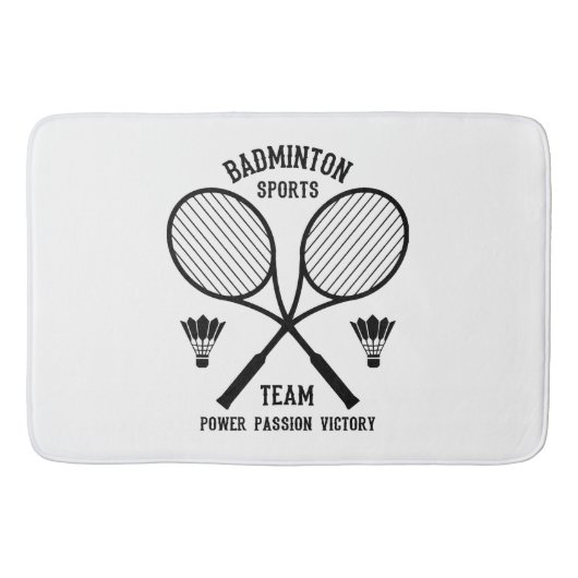 バドミントン スポーツ チーム バスマット (正面)