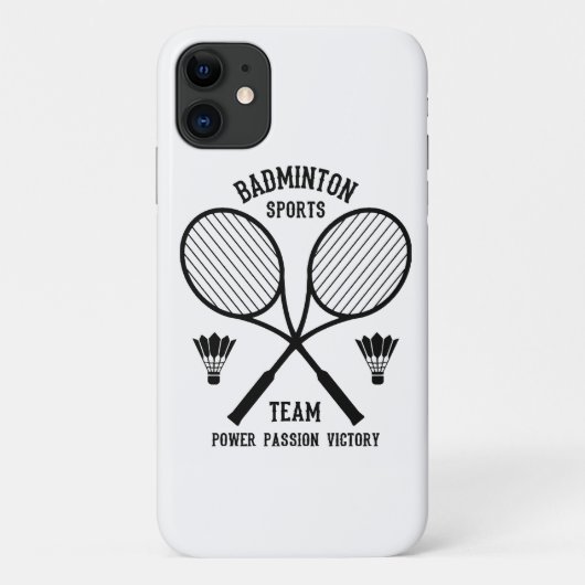 バドミントン スポーツ チーム Case-Mate iPhoneケース (裏面)