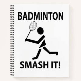 バドミントン・スマッシュItスポーツ選手コーチBadminton ノートブック