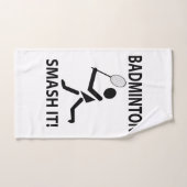 バドミントン・スマッシュItスポーツ選手コーチBadminton ハンドタオル (ハンドタオル)
