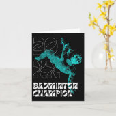 バドミントン・チャンピオンラケットシャトルトーナメントワイン カード (黄色い花)