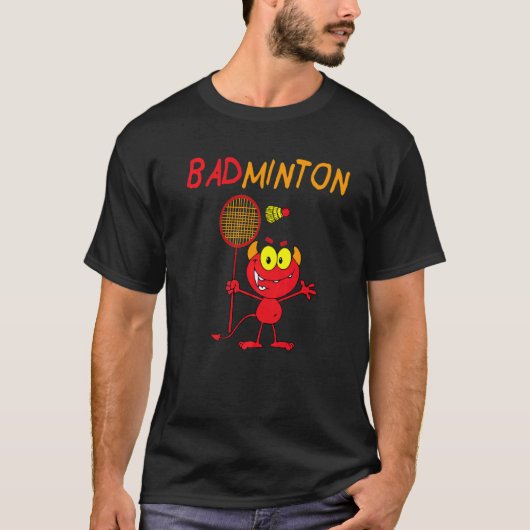 バドミントン・デビルプレーヤー Tシャツ (正面)