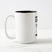 バドミントン – バドミントンが呼び出し中 ツートーンマグカップ (左)