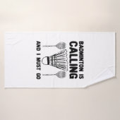 バドミントン – バドミントンが呼び出し中 バスタオル (バスタオル)