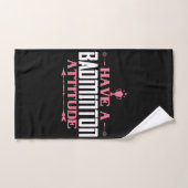 バドミントン – バドミントンの態度を取る ハンドタオル (ハンドタオル)