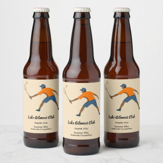 バドミントン ビールラベル (ボトル)