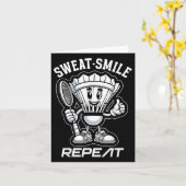 バドミントン・フォーエバー漫画シャトルラケットグラフ カード (黄色い花)