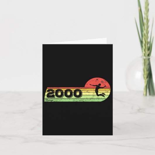 バドミントン – プレーヤーヴィンテージ2000誕生日シャトルバッド カード (正面)