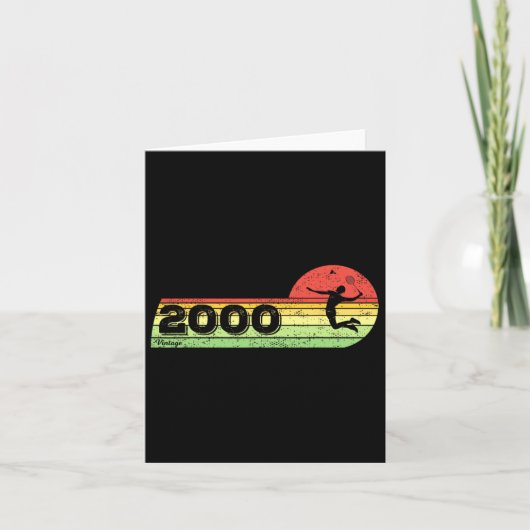 バドミントン – プレーヤーヴィンテージ2000誕生日シャトルバッド カード (正面)