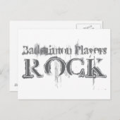 バドミントン プレーヤー最高！ ポストカード (正面/裏面)