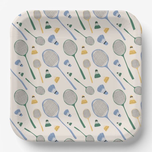 バドミントン ペーパープレート (正面)