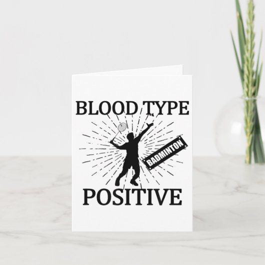 バドミントン ポジティブ シャトル コート ゲーム スポーツ バドミン カード (正面)