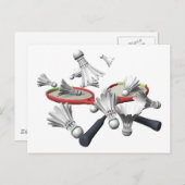 バドミントン ポストカード (正面/裏面)