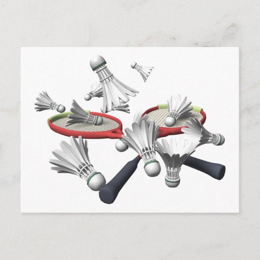 バドミントン ポストカード (正面)