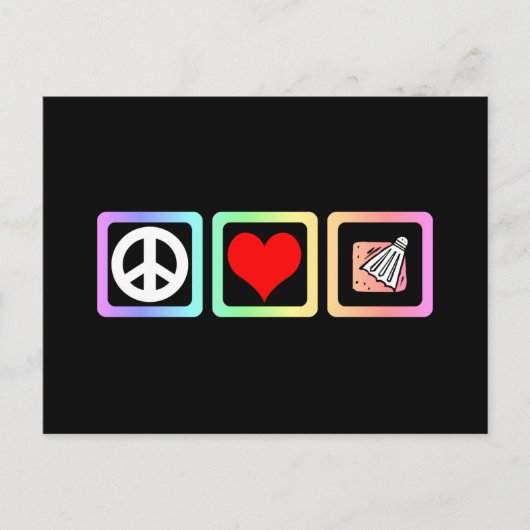 バドミントン ポストカード (正面)