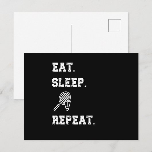 バドミントン ポストカード (正面/裏面)