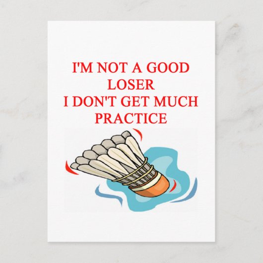 バドミントン ポストカード (正面)