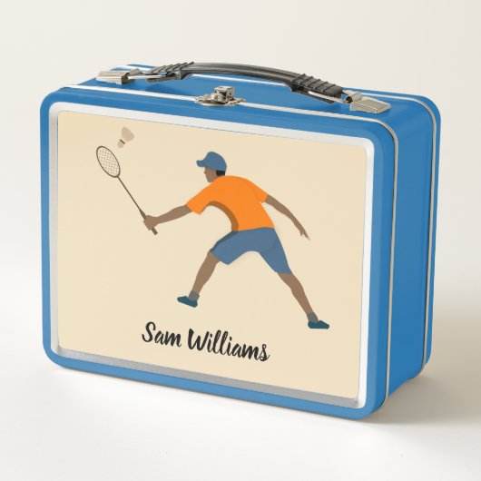 バドミントン メタルランチボックス (正面)