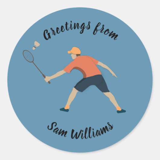 バドミントン ラウンドシール (正面)