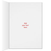 バドミントン・ラケットとシャトルコック垂直カード (内側 (右))