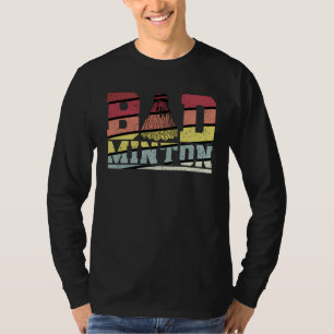 バドミントン ラケット スポーツ ストローク Tシャツ