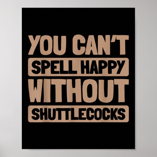 バドミントン・ラケット – プレーヤーコートラケットチームシャット ポスター (正面)