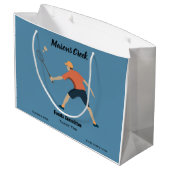 バドミントン ラージペーパーバッグ (裏面アングル)