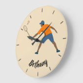 バドミントン ラージ壁時計 (傾斜)