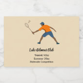 バドミントン リキュールボトルラベル (シングルラベル)